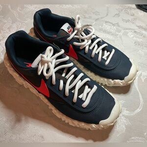 Nike Overbreak Dark Blue and Crimson Athletic Shoes